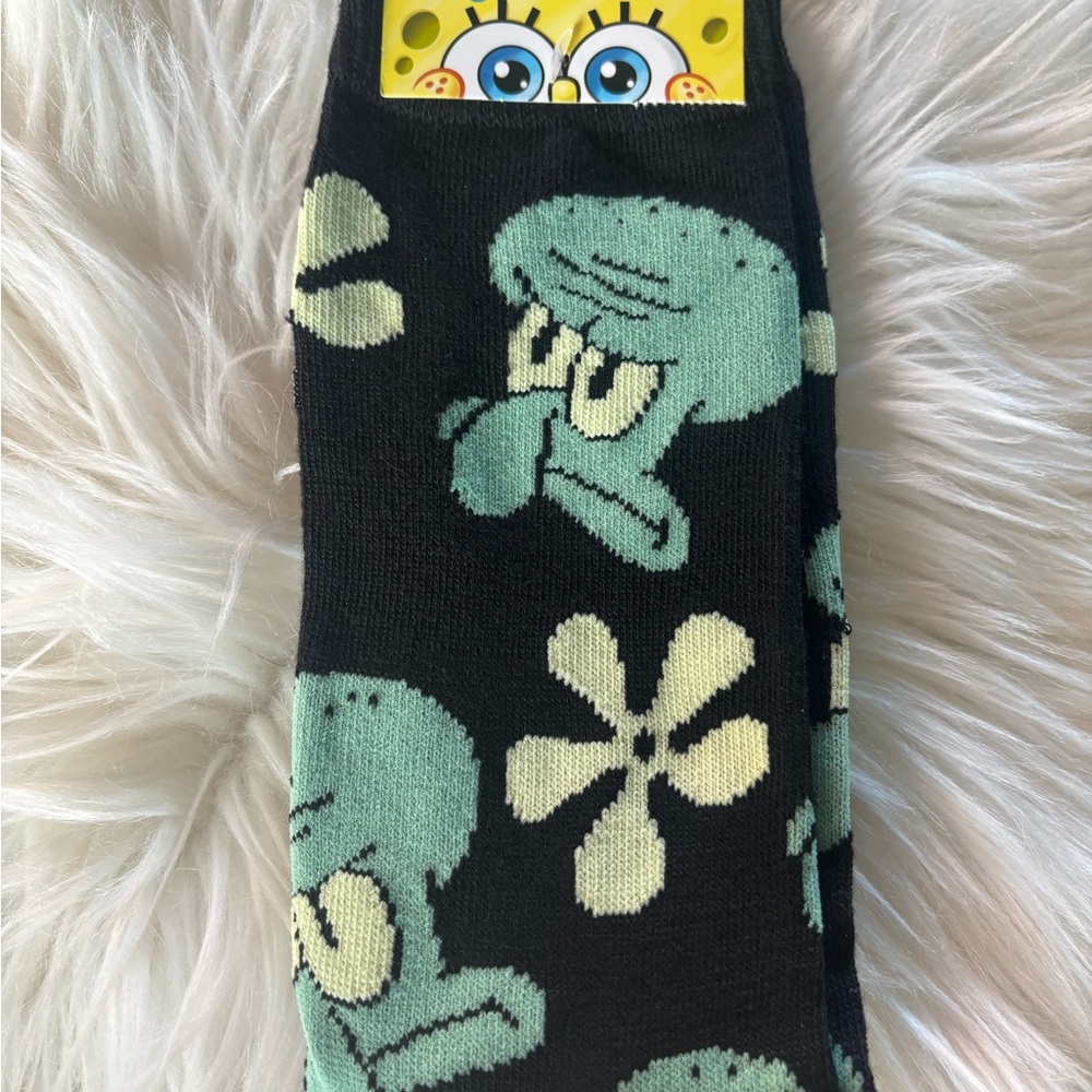 SpongeBob SquarePants Black and Green Socks